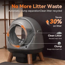 COZILEY SELF CLEANING LITTER BOX MULTIPLE CATS G1 AUTOMATIC LITTER MAT GRAY - Like New