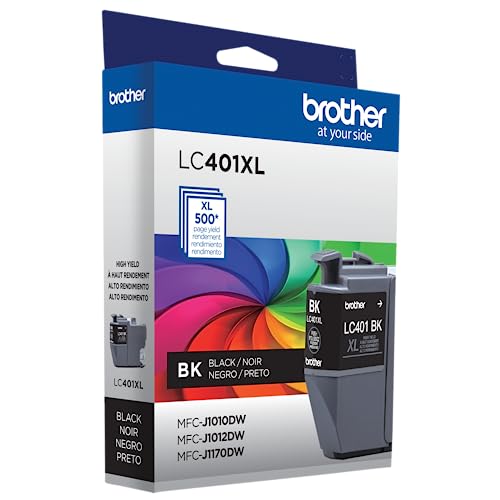 Brother Genuine LC401XLBK High Yield Black Ink Cartridge - Like New
