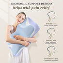 SILKENA Cervical Pillow for Neck Pain Relief Queen Size - Ice Blue - Brand New
