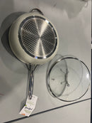 GOODFUL 4QT TITANIUM REINFORCED CERAMIC NON-STICK COOKER WITH GLASS LID - GRAY - Brand New