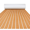 FOCEAN EVA Foam Boat Flooring Sheet - Brown with White Lines - Like New