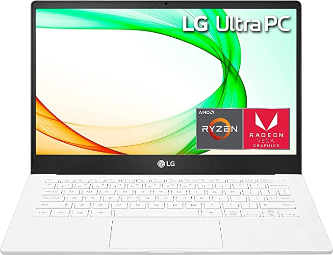 LG NOTEBOOK 13U70Q-G.AA74A8 13.3" FHD AMD Ryzen 7 5700U 8 512GB SSD - WHITE Like New