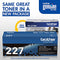 BROTHER GENUINE TN227 TN227BK HIGH YIELD TONER CARTRIDGE REPLACEMENT BLACK TONER - Like New