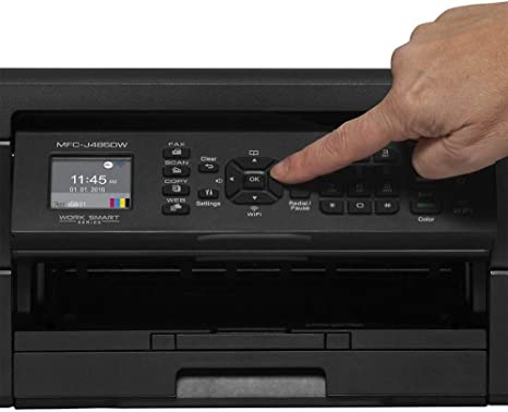 Brother Wireless All-In-One Color Printer Copy Scan Fax MFC-J485DW - BLACK - Like New