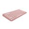 Logitech Pebble Keys 2 K380s Multi-Device Bluetooth Wireless Keyboard Tonal Rose - Like New