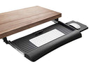 Mount-It Keyboard Drawer with Mouse Platform Easy-Glide MI-7136 - Black - Brand New