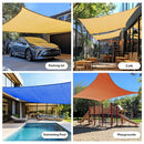 Quictent Sun Shade Sail with Hardware Kit 185GSM 26x20ft Sand B01EOMB67K - Like New
