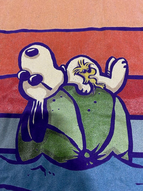 GILDAN XL PURPLE SNOOPY BEACH T SHIRT - SIZE: MEN XL WOMEN XL - PURPLE - Like New