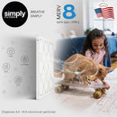 SF20X21X1-6PKM08 Simply 20x21x1 Air Filter Merv 8 6 Pack White - Like New