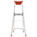 LITTLE GIANT HERO 5' MODEL ANSI TYPE IAA 375 LB STEPLADDER - WHITE/ORANGE - Like New