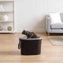 Iris Ohyama Cat Litter Box with Scoop, Up to 7kg, Black/Gray - Brand New