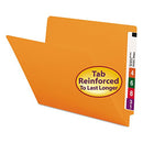 SMEAD END TAB FILE FOLDER SHELF-MASTER REINFORCED STRAIGHT-CUT TAB - ORANGE - Brand New