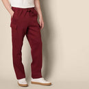 AMAZON ESSENTIALS MEN'S CARGO FLEECE OPEN BOTTOM SIZE L - DARK RED - Brand New