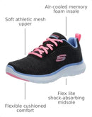 150207 Skechers Women's Flex Appeal 5.0 Black Multi 10 - Brand New