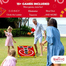 SWOOC GAMES - CONEY ISLAND TOSS™ ARCADE STYLE CORNHOLE BOARD - RED - Like New
