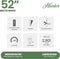 Hunter Fan CC52591-A 52" Indoor Ceiling Fan Light Kit Remote - Matte White - Like New