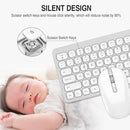 Cimetech Wireless Keyboard Mouse Combo Compact Less Noise KF002+M013 - Silver - Like New