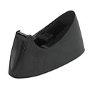 UNIVERSAL DESKTOP TAPE DISPENSER WEIGHTED NONSKID UNV15001 - BLACK - Like New