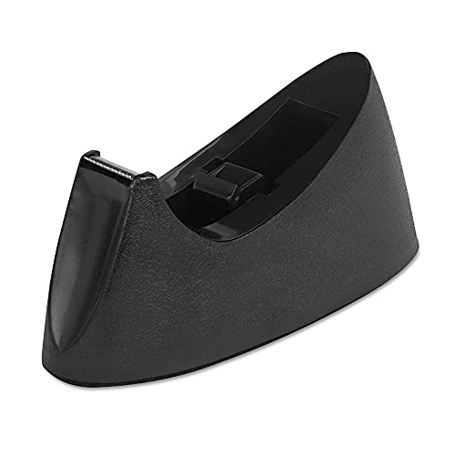 UNIVERSAL DESKTOP TAPE DISPENSER WEIGHTED NONSKID UNV15001 - BLACK - Like New