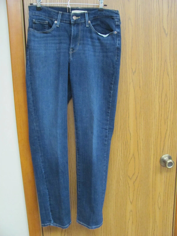 LEVI'S WOMEN'S CLASSIC STRAIGHT JEANS - SIZE: WOMEN 6M W28XL30 - BLUE - Like New