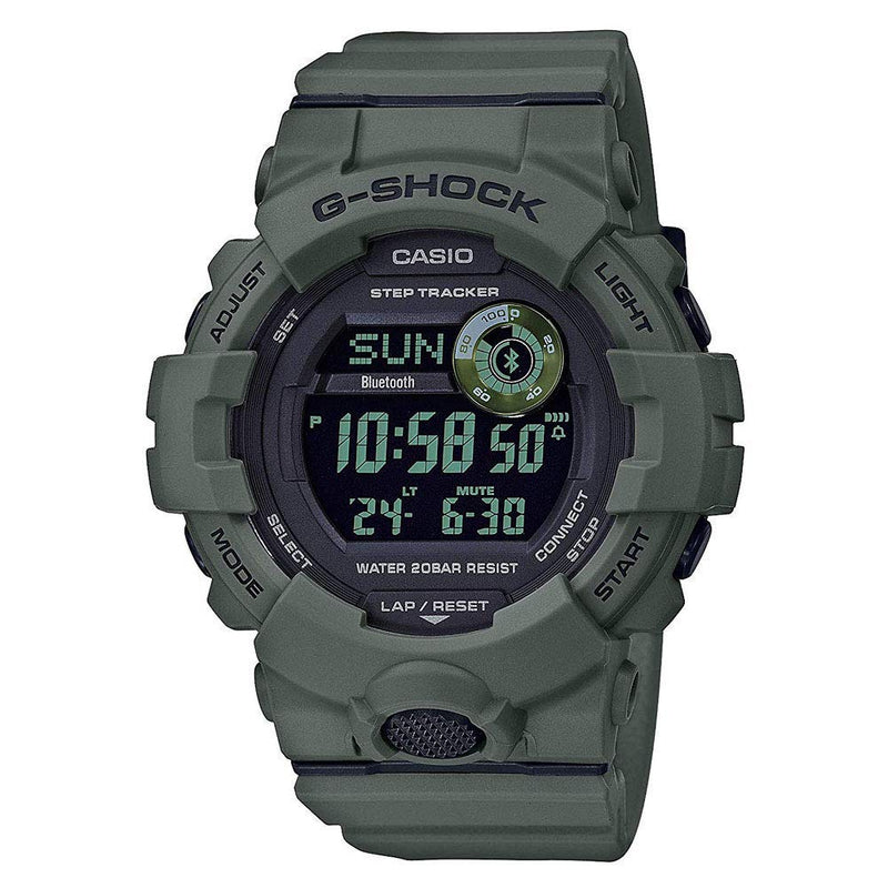 CASIO MEN'S G-SHOCK DIGITAL POWER TRAINER CONNECTED RESIN GBD800UC-3 - GREEN - Like New