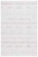 SAFAVIEH HANNA COLLECTION AREA RUG - 5'3" X 7'6", BOHO DESIGN - IVORY BEIGE - Like New