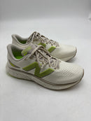 NEW BALANCE FRESH FOAM X EVOZ V3 MENS RUNNING - SIZE: MEN 10 - BEIGE WHITE - Like New