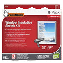 Frost King V73/9H Indoor Shrink Window Kit 42 62-Inch, Clear, 9-Pack - Brand New