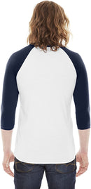 BB453W American Apparel Unisex 3/4-Sleeve Raglan T-Shirt New