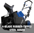Snow Joe 24V-X2-SB18 18-Inch 48-Volt IONMAX Cordless Snow Blower Kit - Blue - Like New