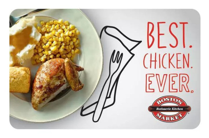 Boston Market $25 eGift Card [Digital Delivery]