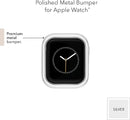ANNE KLEIN PREMIUM BUMPER COMPATIBLE WITH APPLE WATCH SEAMLESS FIT 44MM - SILVER - Like New