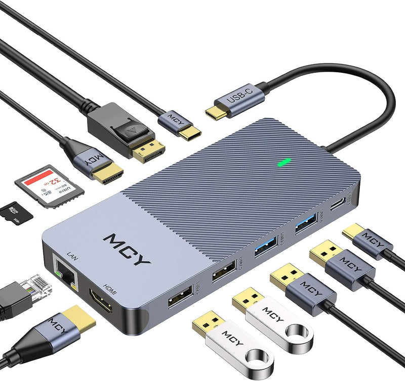 MCY USB-C 12 Ports Multifunctional Converter UCN3403 - Scratch & Dent