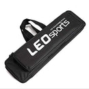 ICE SEA Fishing Rod Reel Case Bag Canvas Fishing Pole Organizer 2 Layers - Black - Brand New