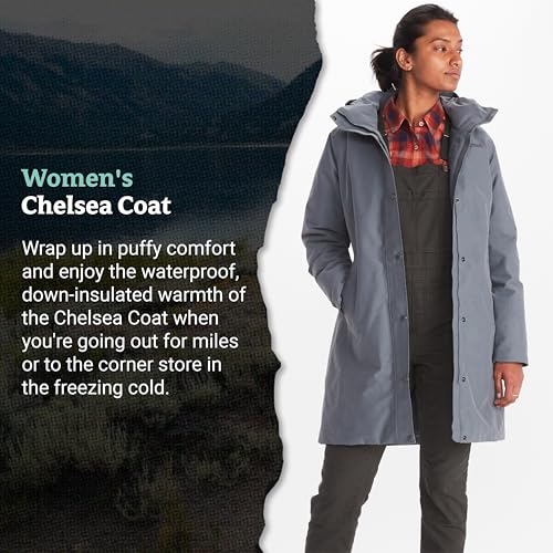 MARMOT WOMEN'S CHELSEA COAT 2.0, STEEL ONYX, Size XL - Like New