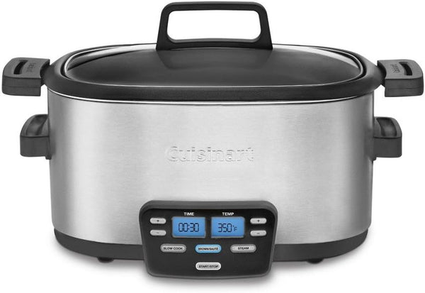 Cuisinart 6 Quart 3-in-1 Cook Central Multicooker - STAINLESS STEEL Like New
