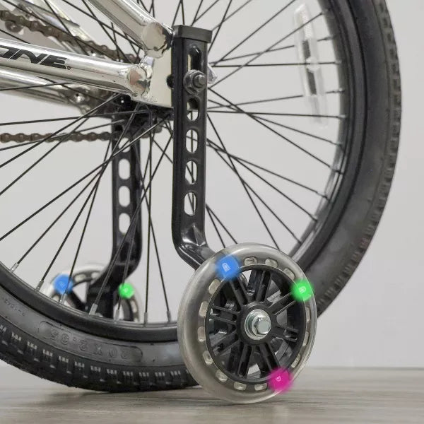 RASKULLZ BALANCE BUDDY LIGHT UP LED BIKE TRAINING WHEELS - Like New