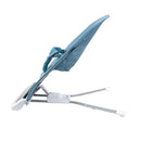 NUBY DELUXE BABY BOUNCER SEAT PORTABLE INFANT BOUNCER WITH MUSIC - BLUE - Like New