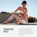 HYPERICE HYPERVOLT GO 2 ARTIC GREY FEATURING QUIET GLIDE DYNAMIC HVG200 - WHITE - Brand New