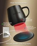 Savora SAVORA 12OZ INTELLIHEAT COFFEE MUG BARISTA’S CHOICE WIRELESS - BLACK - Like New