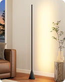 EDISHINE LED CORNER FLOOR LAMP DIMMABLE CORNER LIGHT REMOTE CONTROL - BLACK - Like New