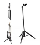 VEVOR TRIPOD GUITAR STAND FLOOR-STANDING FOLDABLE 35.4 IN. TO 47.2 IN. - BLACK - Like New