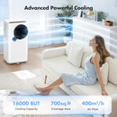 QXPZTK 16000 BTU 6-IN-1 COOLING DEHUMIDIFIER & FAN ULTRA QUIET - Scratch & Dent
