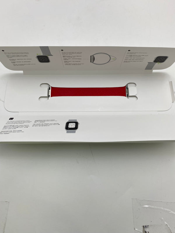 APPLE WATCH BRAIDED SOLO LOOP BAND 41MM SIZE 5 - RED - Like New