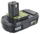 RYOBI P190 2.0 AMP HOUR COMPACT 18V LITHIUM ION BATTERY  - BLACK/WHITE Like New