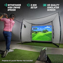 GOSPORTS RANGE CAGE 10 FT X 8 FT GOLF PRACTICE HITTING NET SIMULATOR IMPACT - Like New