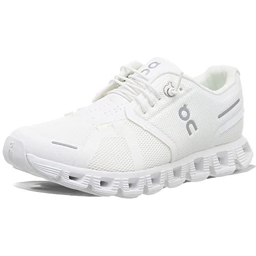 ON MEN'S CLOUD 5 RUNNING SHOES - SIZE: MEN 8.5 - UNDYED/WHITE - Like New