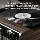 VICTROLA METROPOLITAN MID CENTURY 4-IN-1 BLUETOOTH RECORD VTA-240B - ESPRESSO - Like New