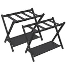 SONGMICS LUGGAGE RACKS FOR GUEST ROOM SET OF 2 SUITCASE STAND URLR003B02 - BLACK - Like New