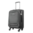 AMAZON BASICS CARRY ON LUGGAGE SOFTSIDE SUITCASE 8 SPINNER WHEELS 17" - BLACK - Brand New